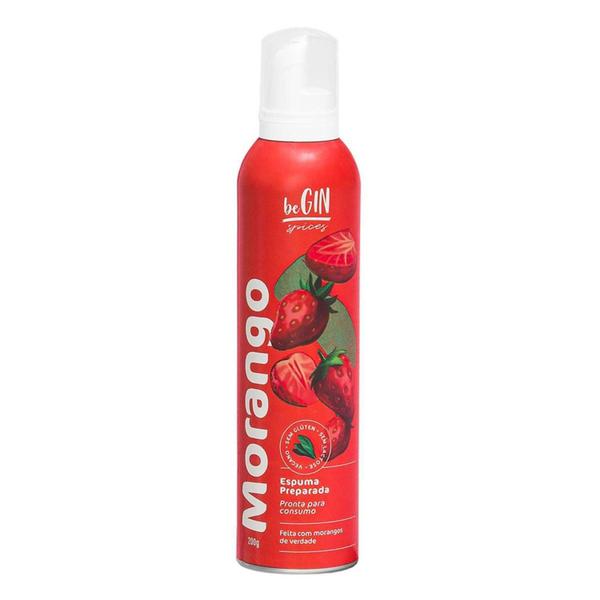 Imagem de Espuma Morango Spray Para Drinks Caipirinha Begin 200G