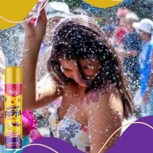 Imagem de Espuma Para Festas Neve Artificial Spray 400ml Carnaval Natal - MUNDIAL PRIME