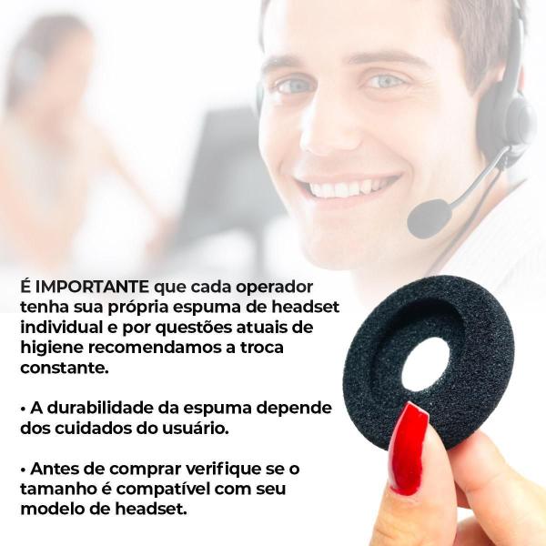 Imagem de Espuma Para Headsets Felitron E Topuse 4.8Cm - Kit Com 02