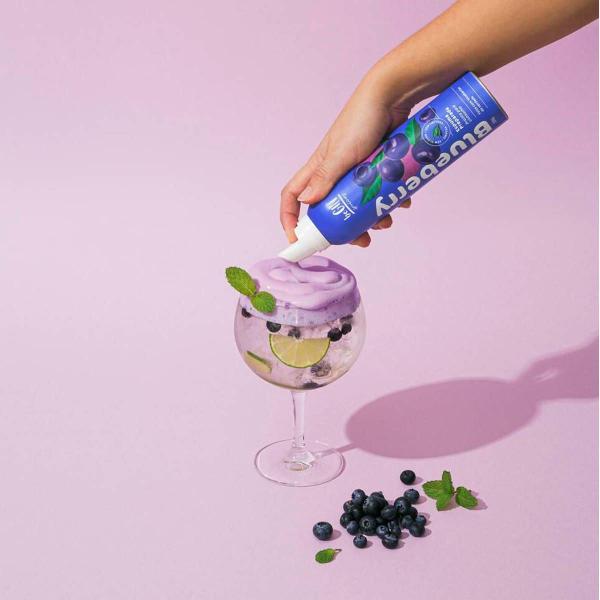 Imagem de Espuma spray para drinks Begin 200g - Blueberry