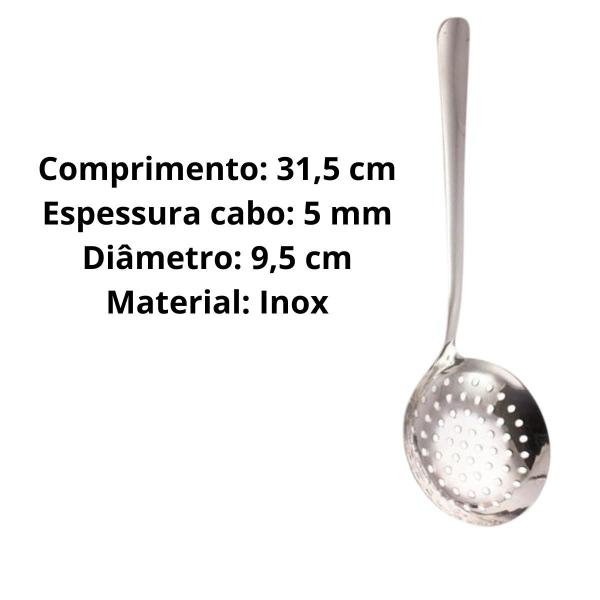 Imagem de Espumadeira de Inox Clean Durabilidade e Eficiência para suas Receitas na Cozinha