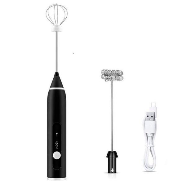 Espumador Mini Mixer 2 em 1 Misturador Cappuccino Café Leite Chás - RELET Imagem de Espumador Mini Mixer 2 em 1 Misturador Cappuccino Café Leite Chás