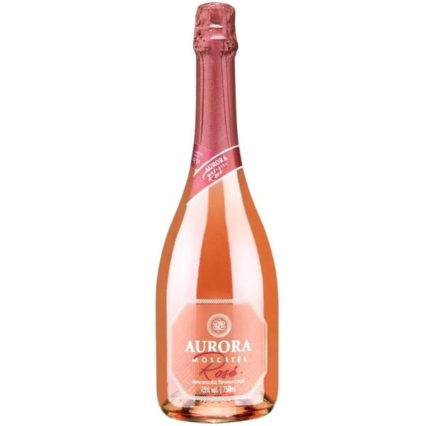 Espumante aurora moscatel 750ml rosé kit com 6 - Vinícola Aurora Imagem de Espumante aurora moscatel 750ml rosé kit com 6
