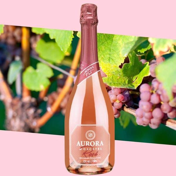 Imagem de Espumante Aurora Moscatel Rosé 750ml