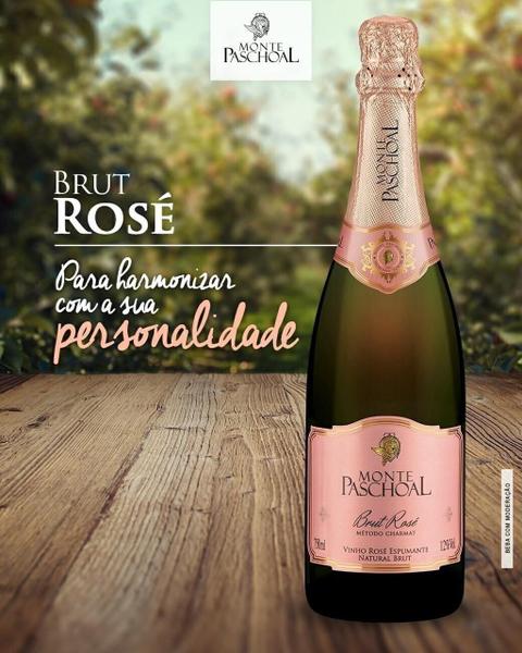 Imagem de Espumante Brut Rose 187 ML - Monte Paschoal (88934)