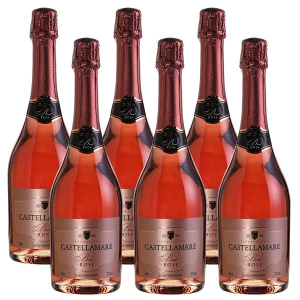 Imagem de Espumante Brut Rosé Castellamare Kit 6