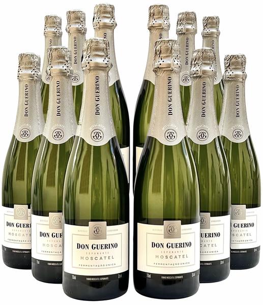 Imagem de Espumante Don Guerino Brut Branco Moscatel  Kit Com 12 Garrafas  Oferta