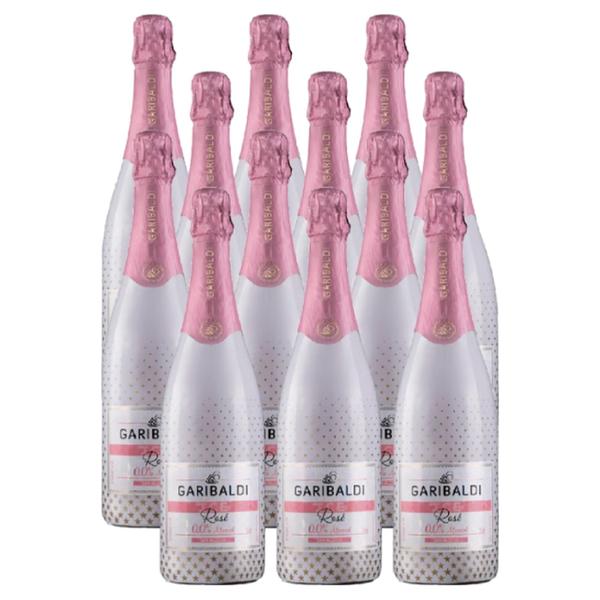 Espumante Garibaldi Ice Rose Sem Alcool 750ml Kit 12 Und Imagem de Espumante Garibaldi Ice Rose Sem Alcool 750ml Kit 12 Und