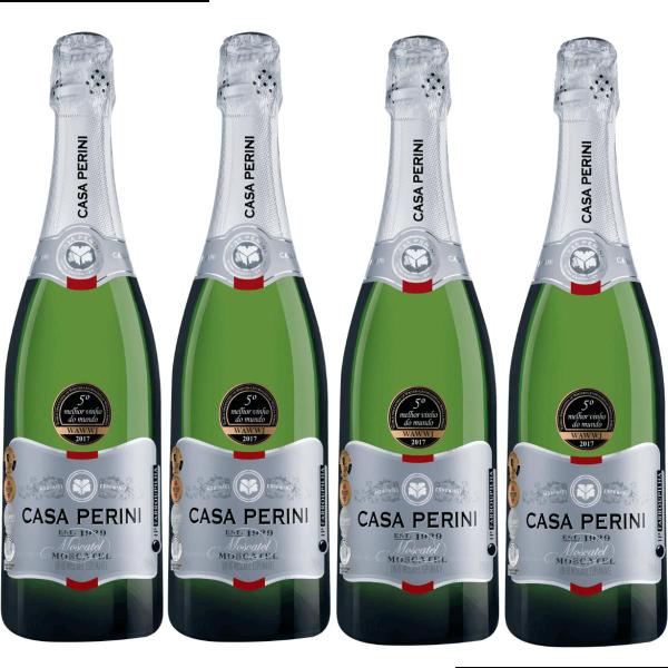 Imagem de Espumante Moscatel Casa Perini Premiado 750ml Caixa Kit 4un