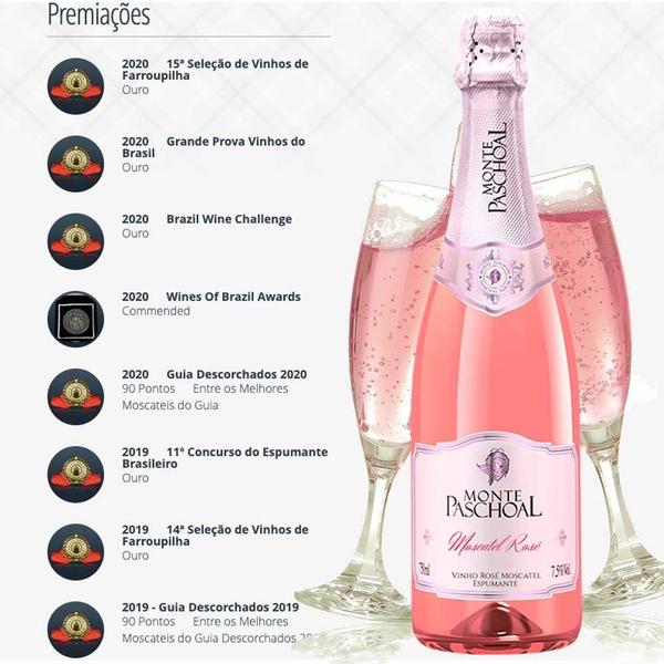 Imagem de Espumante Moscatel Rosé - Vinícola Monte Paschoal