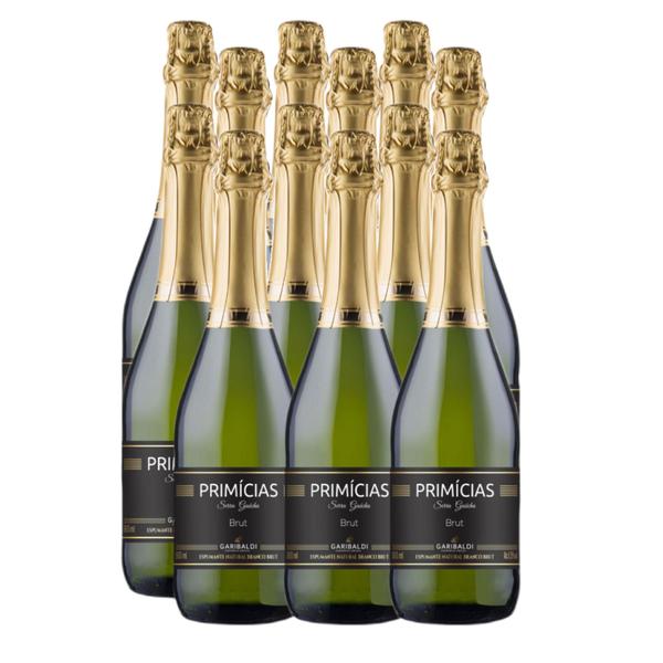 Imagem de Espumante Primicias Brut Branca 660ml Kit 12 Unidades