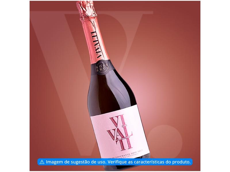 Espumante Rosé Seco Vivalti Brut 750ml Imagem de Espumante Rosé Seco Vivalti Brut 750ml