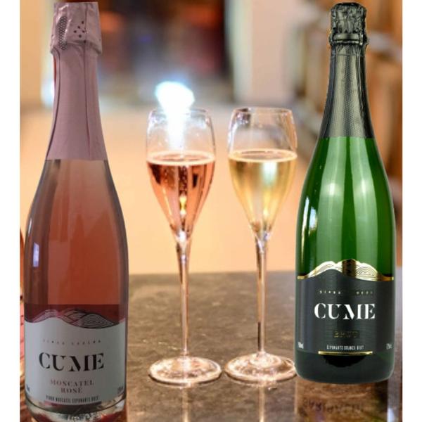 Imagem de Espumantes 1 Brut Branco e 1 Moscatel Rosé 750ml - Cume