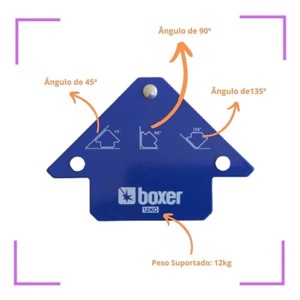 Imagem de Esquadro Magnético Boxer 12kg