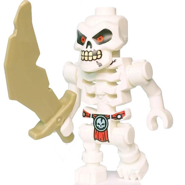 Imagem de Esqueleto de caveira LEGO NINJAGO Legacy Wyplash em minifigura