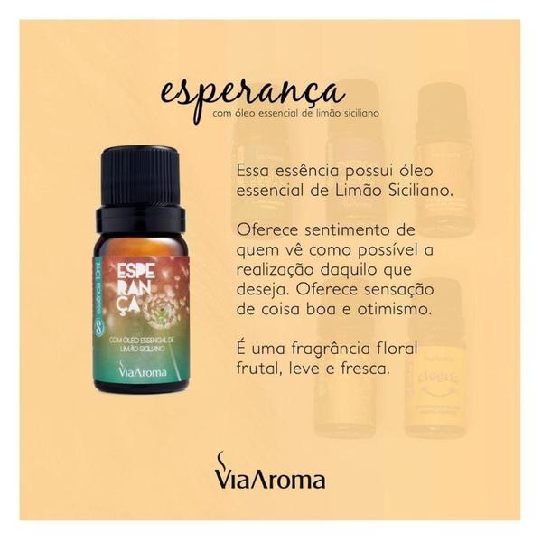 Imagem de Essencia 10ml sensacoes esperanca - Via Aroma