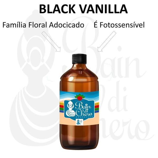 Essência Aromática Conc. Cosmético 500Ml - Black Vanilla - Bain Di Chero Imagem de Essência Aromática Conc. Cosmético 500Ml - Black Vanilla