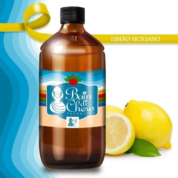 Essencias Aromatizantes Para Velas Limao Siciliano 1 L - Bain Di Chero Imagem de Essencias Aromatizantes Para Velas Limao Siciliano 1 L