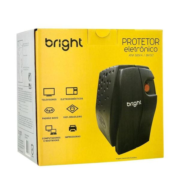 Imagem de Estabilizador Bright, 500VA, 115V, Bivolt - PE576