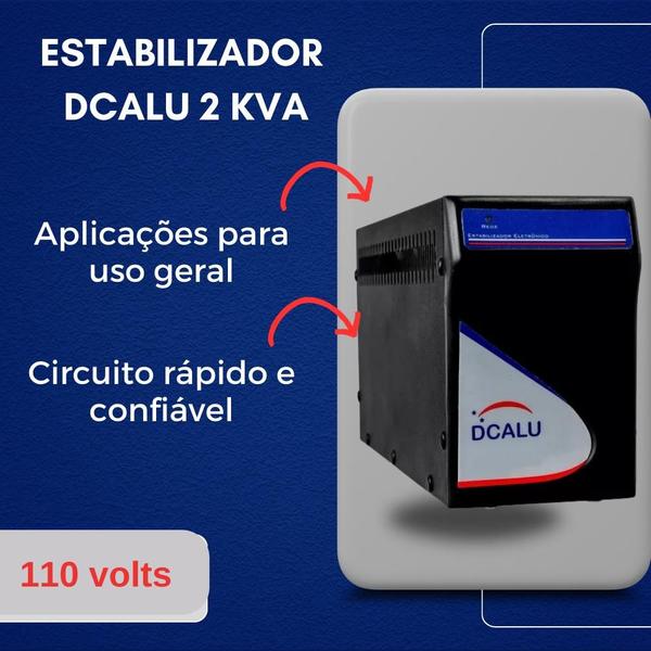 Imagem de Estabilizador Dcalu 2 Kva (2000va) 