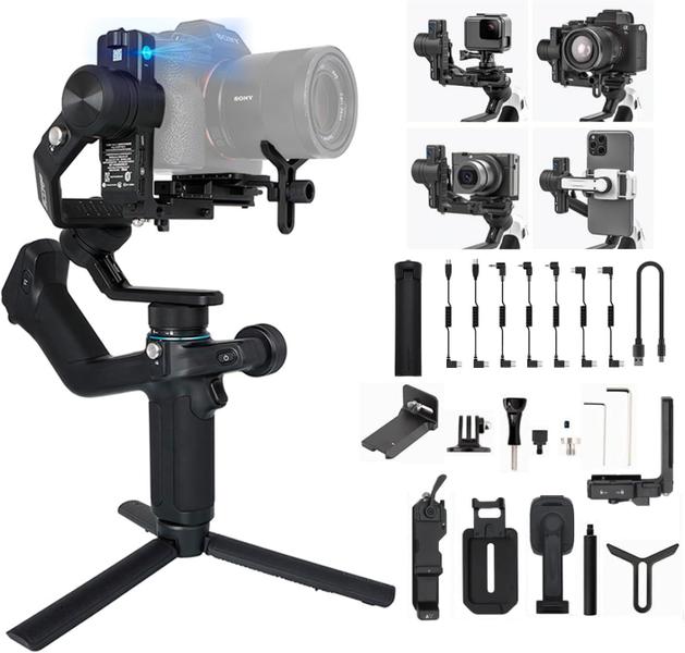 Estabilizador De Cardan Feiyutech Scorp 2 Para Câmeras Dslr Com Rastreador AI Integrado Imagem de Estabilizador De Cardan Feiyutech Scorp 2 Para Câmeras Dslr Com Rastreador AI Integrado