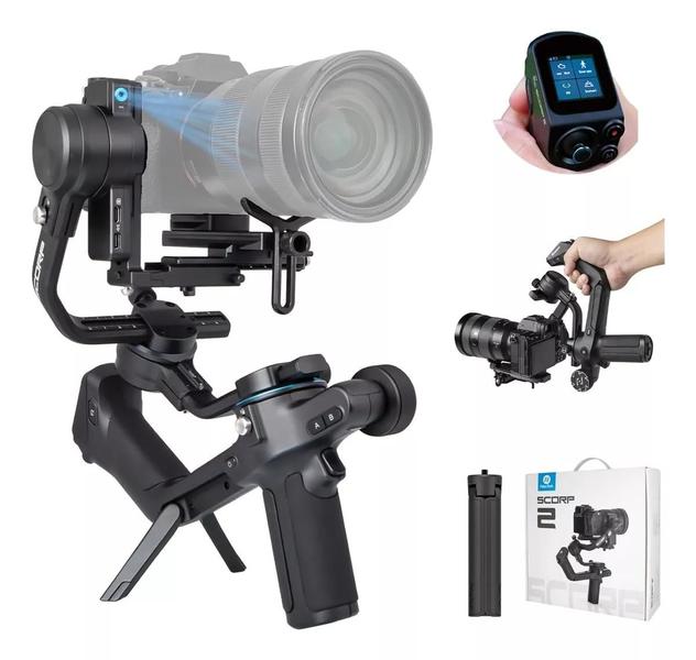 Estabilizador De Cardan Feiyutech Scorp 2 Para Câmeras Dslr Com Rastreador AI Integrado Imagem de Estabilizador De Cardan Feiyutech Scorp 2 Para Câmeras Dslr Com Rastreador AI Integrado