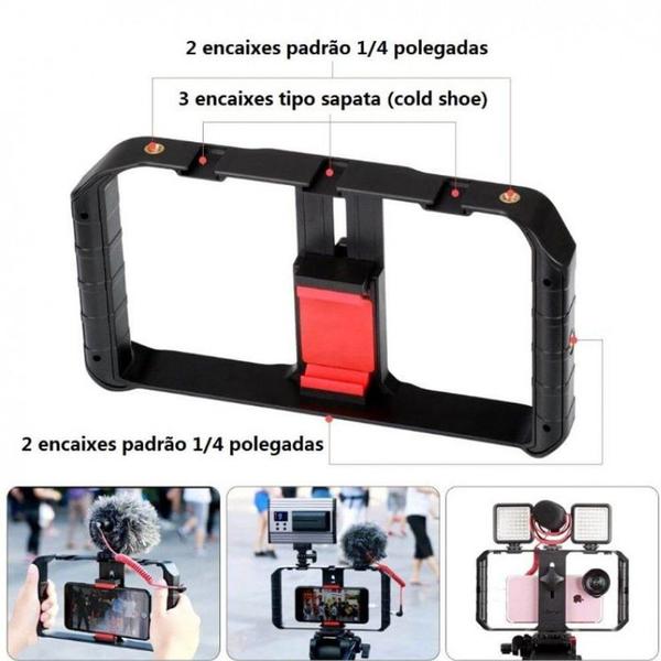 Imagem de Estabilizador de Celular/Flash/Microfone - Ulanzi U-Rig Pro