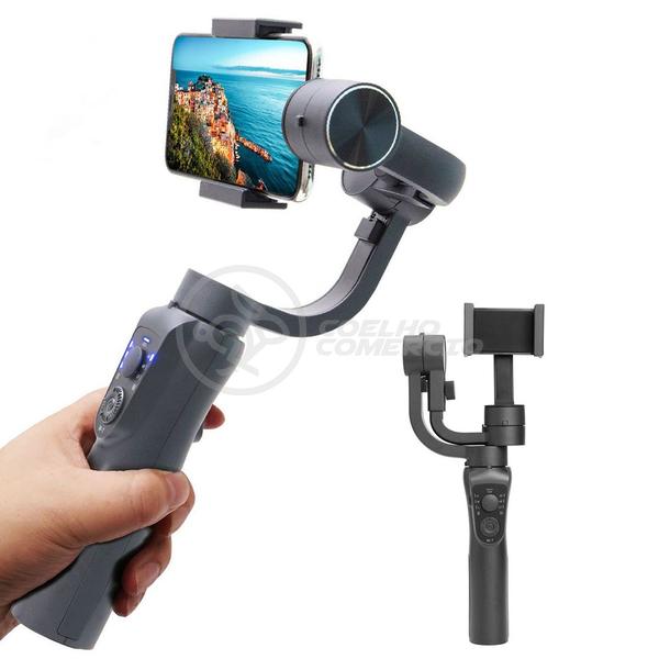 Imagem de Estabilizador de Mão Eletrônico Portátil Gimbal S5B 3 Eixos Bluetooth USB Câmera Celular Smartphone