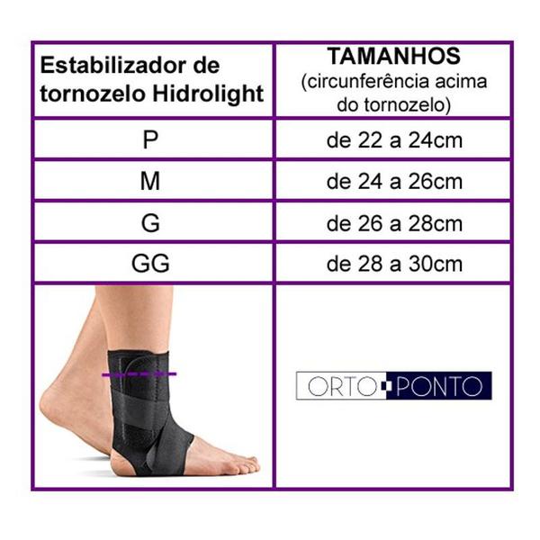 Imagem de Estabilizador de Tornozelo em Neoprene com Tiras - Hidrolight