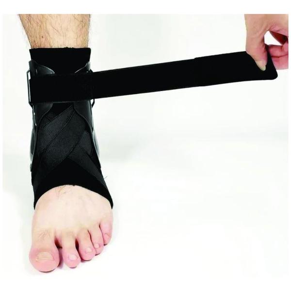 Imagem de Estabilizador de Tornozelo Talas Laterais Neoprene Aolikes PVC Bandagem Original Tensor Ajustável