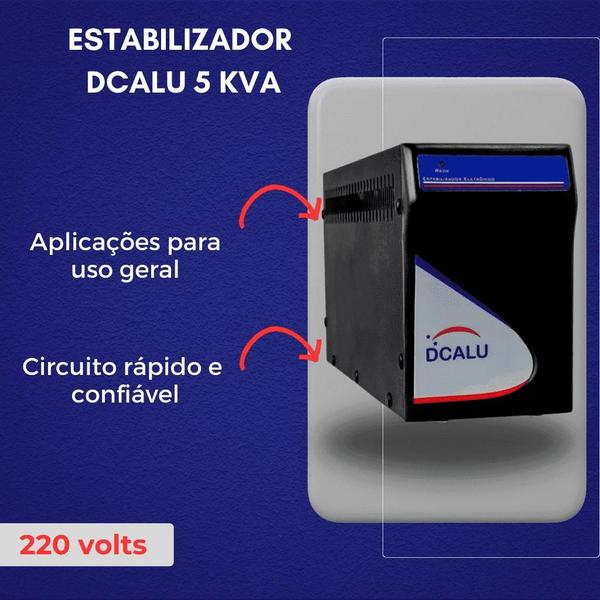 Imagem de Estabilizador Eletrico 5kva (5000va) Monofásico E Bifásico