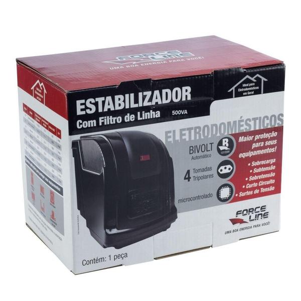 Imagem de Estabilizador Eletrodoméstico 500VA Force Line