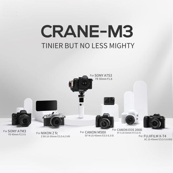 Imagem de Estabilizador Gimbal Zhiyun Crane-M3 Portátil Para Câmeras