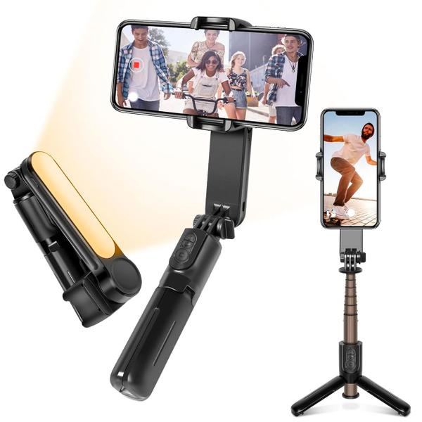 Imagem de Estabilizador Selfie Stick Tripod Tripé Wireless Botões