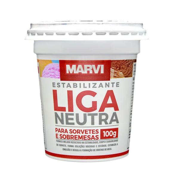 Imagem de Estabilizante Liga Neutra para Sorvetes e Sobremesas 100Gr - Marvi