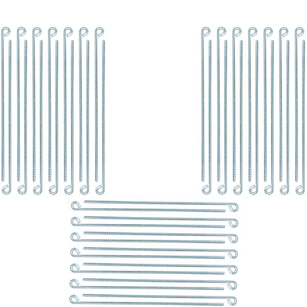 Imagem de Estaca Para Barraca 30 Cm Aço Galvanizado 4,2 Mm Kit 36 Unid