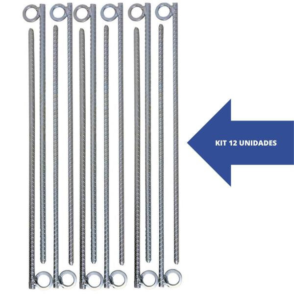 Imagem de Estaca Para Barraca 40 Cm - 12 Unidades (06 MM) Sustentação de Plantas