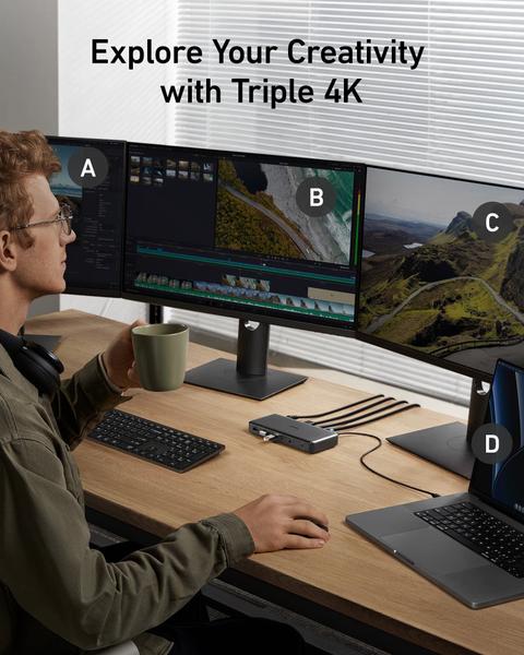 Imagem de Estação de acoplamento Anker Triple Display 564 USB-C 10 em 1 100W