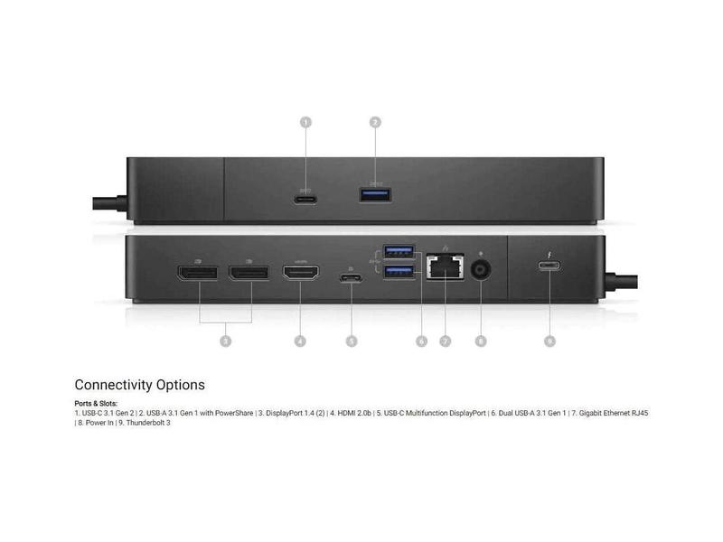 Imagem de Estação de acoplamento Dell Thunderbolt Dock WD19TBS 130w Power