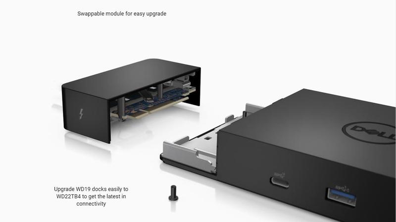 Imagem de Estação de acoplamento Dell Thunderbolt Dock WD22TB4 130W