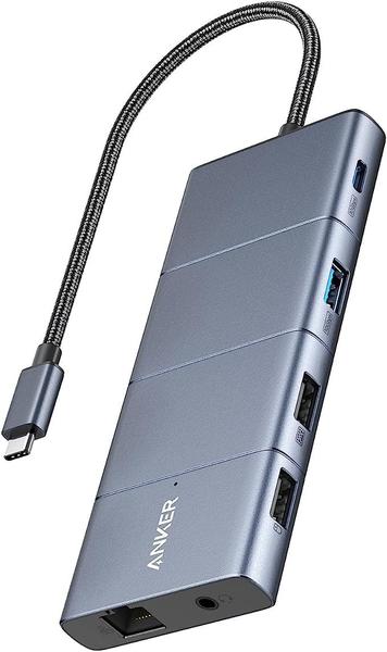 Imagem de Estação de ancoragem para laptop USB C Hub Anker 565 11 em 1 4K HDMI