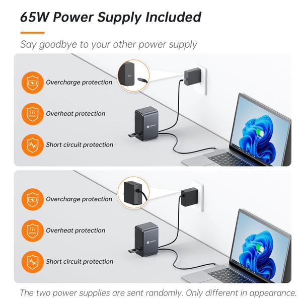 Imagem de Estação de ancoragem para laptop USB C TobenOne Dual Monitor 15 em 1