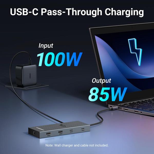 Imagem de Estação de ancoragem USB C UGREEN Revodok Pro 10 em 1 Dual 4K @60hz