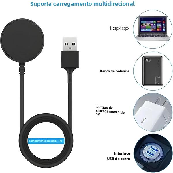 Imagem de Estação De Carregamento Rápido Doca Do Cabo Usb Do Carregador Sem Fio Magnético Do Relógio Samsung