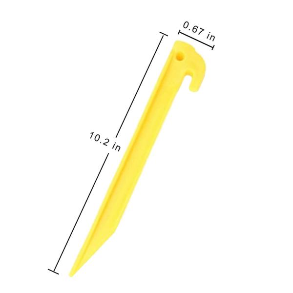 Imagem de Estacas de tenda AITIME, 30 peças de plástico de 23 cm para acampamento ao ar livre