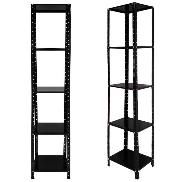 Estante 5 Prateleiras para Livros Ferramentas em Aço Sala Quarto Cozinha 40x30cm - Martam Utilidades Imagem de Estante 5 Prateleiras para Livros Ferramentas em Aço Sala Quarto Cozinha 40x30cm