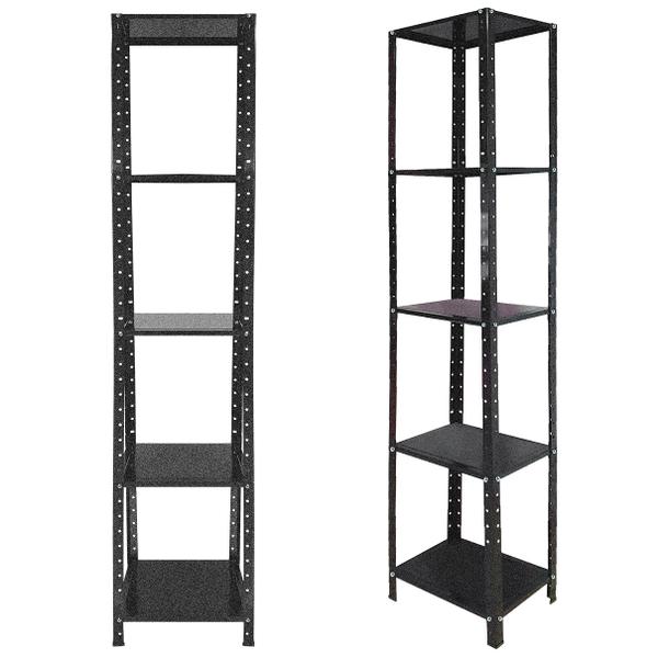 Estante 5 Prateleiras para Livros Ferramentas em Aço Sala Quarto Cozinha 40x30cm - Martam Utilidades Imagem de Estante 5 Prateleiras para Livros Ferramentas em Aço Sala Quarto Cozinha 40x30cm