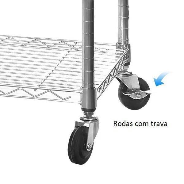 Imagem de Estante Aço Cozinha 60 x 45 x 180 cm  Duratec