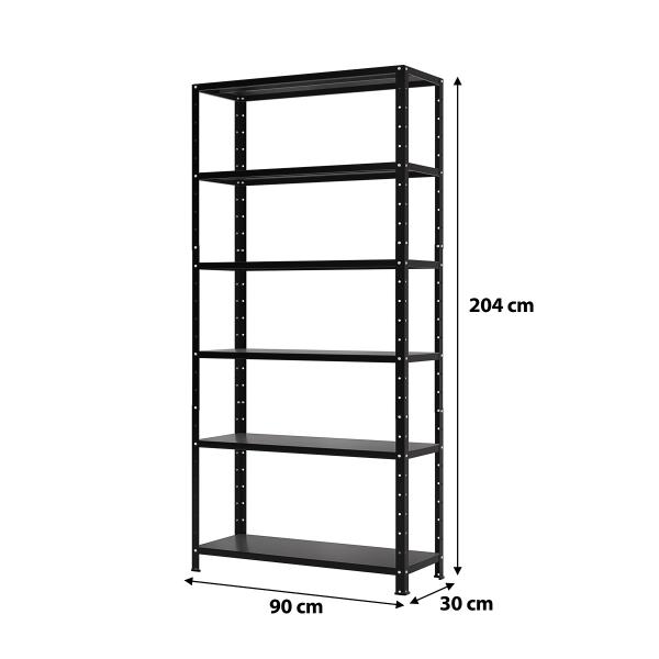 Imagem de Estante / Armario De Aço 90cm 6 Bandejas Suporta 120kg