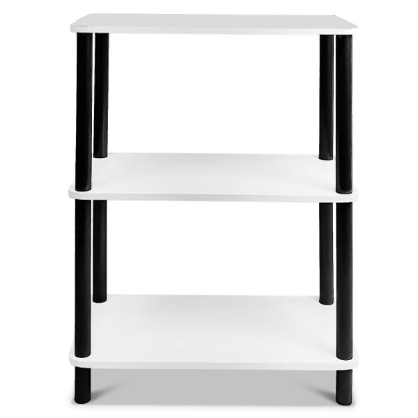 Estante Armário Vicenza com 03 Prateleiras de Livros Sala Industrial Aço Madeira - Preta Branca - Genus Móveis Imagem de Estante Armário Vicenza com 03 Prateleiras de Livros Sala Industrial Aço Madeira - Preta Branca